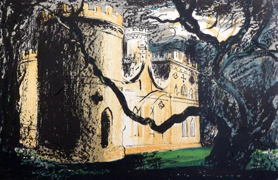 John Piper (1903-1992) Clytha Castle, 1976 12 x 17in.